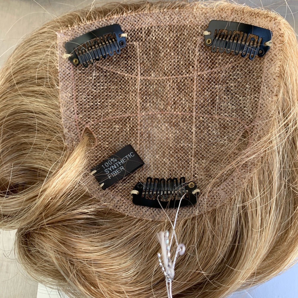 Blonde Hair topper/toupe/toppette/Bangs